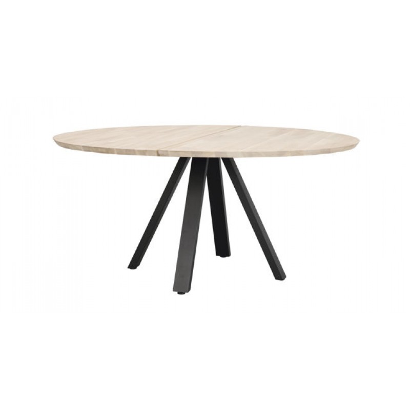 RO Carradale Dining Table V Whitewash/Black